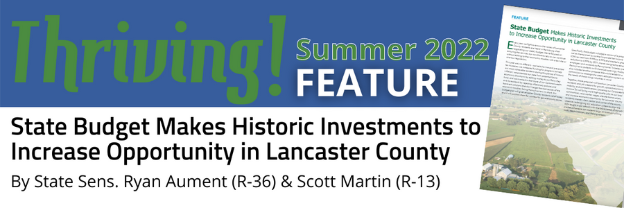 State Budget Makes Historic Investments to Increase Opportunity in Lancaster County