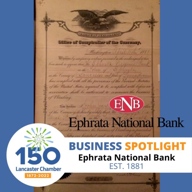 When was Ephrata National Bank founded?