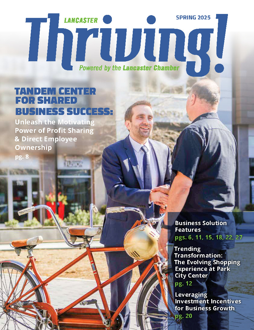 Lancaster Chamber Thriving Cover Spring Issue 2025